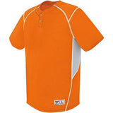 Bandit Jersey de dos botones Naranja / plateado Gris / blanco Béisbol adulto