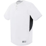 Youth Bandit Two-Button Jersey White/black/white Baseball