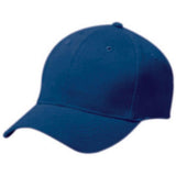 Gorra de sarga de algodón para adultos con seis paneles de béisbol azul marino