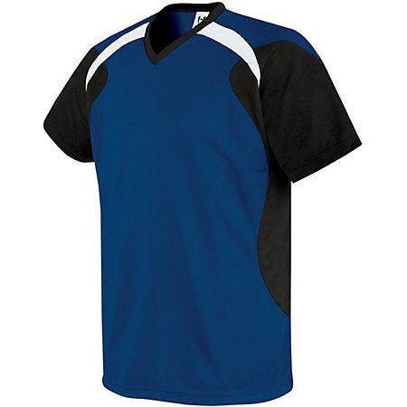 Camiseta de fútbol Tempest para jóvenes Naranja / azul marino / blanco Single & Shorts