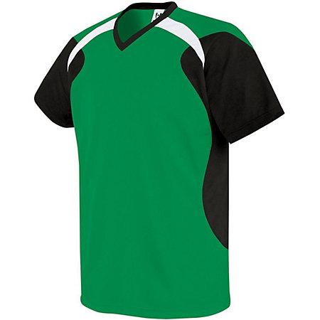 Youth Tempest Soccer Jersey Kelly/black/white Single & Shorts