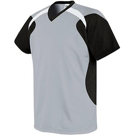 Camiseta de fútbol Tempest para jóvenes Blanco / negro / negro Single & Shorts