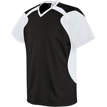 Camiseta de fútbol Tempest para jóvenes Negro / blanco / blanco Individual y pantalones cortos