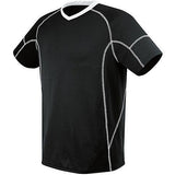 Camiseta Kinetic para jóvenes Negro / blanco Single Soccer & Shorts