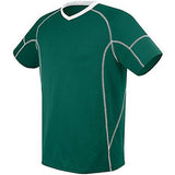 Camiseta Kinetic para jóvenes Forest / blanco Single Soccer & Shorts