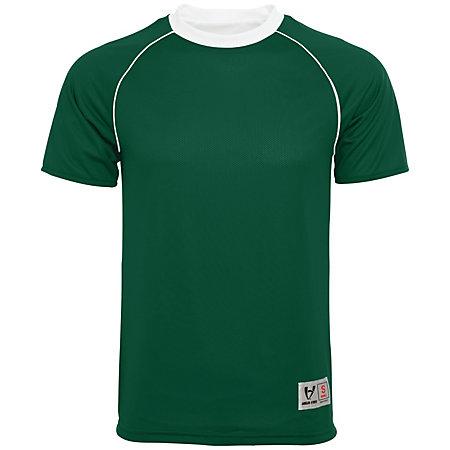 Camiseta Reversible de Conversión Bosque / Blanco Solo Fútbol y Pantalones Cortos para Adultos