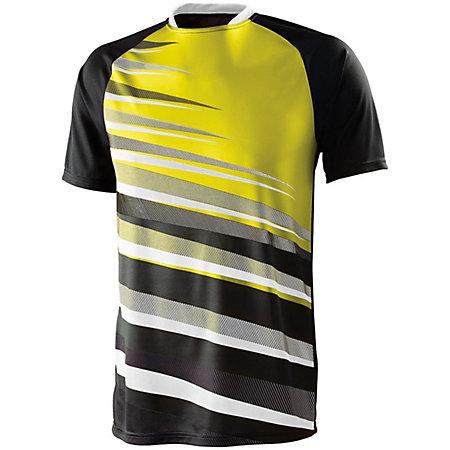 Youth Galactic Jersey Black/white/power Yellow Single Soccer & Shorts