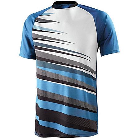 Youth Galactic Jersey Columbia Blue/black/white Single Soccer & Shorts