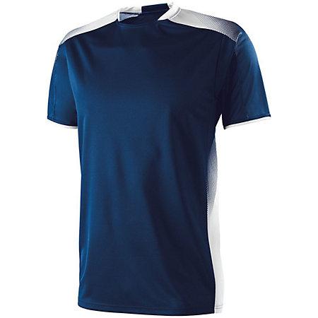 Camiseta de fútbol Ionic para jóvenes Camiseta y pantalones cortos azul marino / blanco
