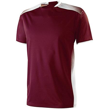 Youth Ionic Soccer Jersey Maroon/white Single Jersey & Shorts