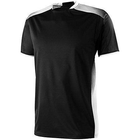 Youth Ionic Soccer Jersey Black/white Single Jersey & Shorts