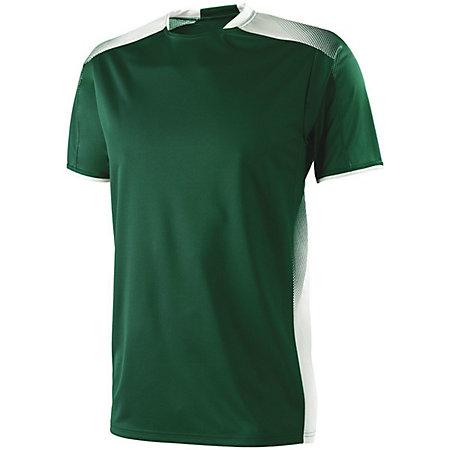 Youth Ionic Soccer Jersey Forest/white Single Jersey & Shorts