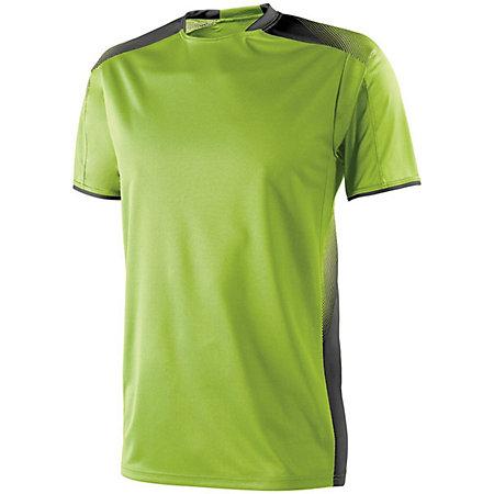Youth Ionic Soccer Jersey Lime/black Single Jersey & Shorts