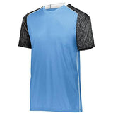 Camiseta de fútbol Hawthorn para jóvenes Columbia Azul / Estampado negro / Blanco Individual y pantalones cortos