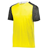 Camiseta de fútbol Hawthorn para jóvenes Power Yellow / negro estampado / blanco Single & Shorts