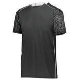 Camiseta de fútbol Hawthorn para jóvenes Negro / Estampado negro / Blanco Sencillo y pantalón corto
