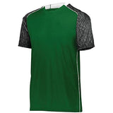 Camiseta de fútbol Hawthorn para jóvenes Bosque / Estampado negro / Blanco Sencillo y pantalón corto