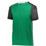 Camiseta de fútbol Hawthorn para jóvenes Kelly / estampado negro / blanco individual y pantalones cortos