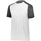 Camiseta de fútbol Hawthorn para jóvenes Blanco / negro Estampado / Grafito Sencillo y pantalón corto