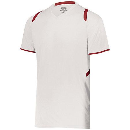 Youth Millennium Soccer Jersey White/scarlet Single & Shorts