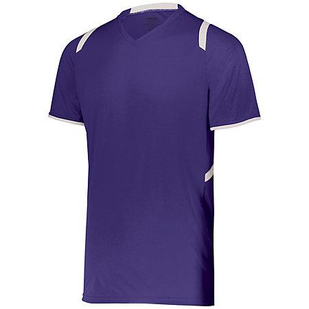 Youth Millennium Soccer Jersey Purple/white Single & Shorts