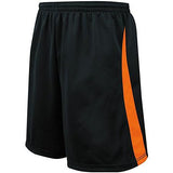 Camiseta de fútbol individual Albion Shorts negro / naranja para niños y