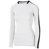 Ladies Spectrum Long Sleeve Jersey White/black/white Adult Volleyball