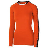 Girls Spectrum Long Sleeve Jersey Orange/black/white Youth Volleyball