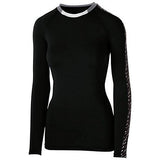 Girls Spectrum Long Sleeve Jersey Black/graphite/white Youth Volleyball