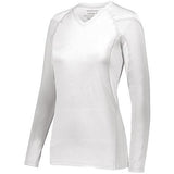 Girls Truth Long Sleeve Jersey White Youth Volleyball