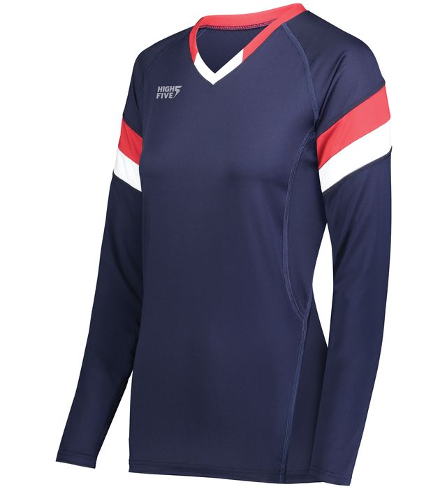 Girls Truhit Tri-Color Long Sleeve Jersey