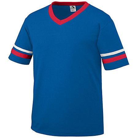 Sleeve Stripe Jersey Royal/red/white Adult Baseball