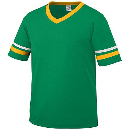 Sleeve Stripe Jersey Kelly/gold/white Adult Baseball