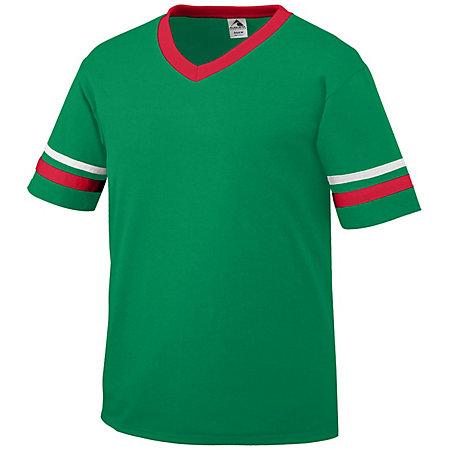 Sleeve Stripe Jersey Kelly/red/white Adult Baseball