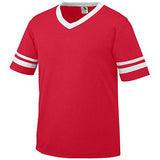 Sleeve Stripe Jersey Red/white Adult Baseball