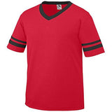 Sleeve Stripe Jersey Red/black Adult Baseball