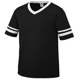 Sleeve Stripe Jersey Black/white Adult Baseball