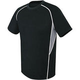 Youth Evolution Short Sleeve Black/graphite/white Single Soccer Jersey & Shorts
