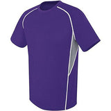 Youth Evolution Short Sleeve Purple/graphite/white Single Soccer Jersey & Shorts