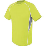 Youth Evolution Short Sleeve Lime/graphite/white Single Soccer Jersey & Shorts
