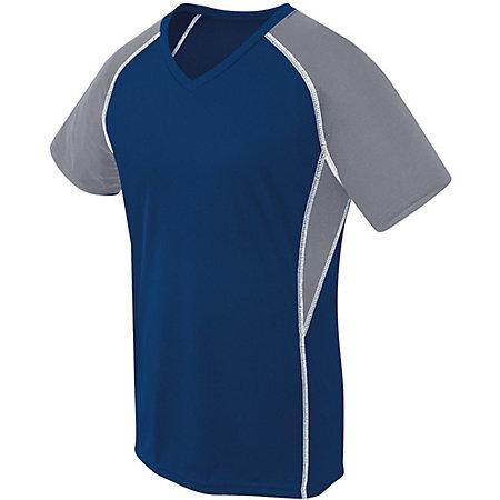 Ladies Evolution Short Sleeve Navy/graphite/white Adult Volleyball