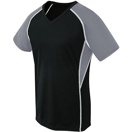Ladies Evolution Short Sleeve Black/graphite/white Adult Volleyball