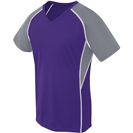 Ladies Evolution Short Sleeve Purple/graphite/white Adult Volleyball