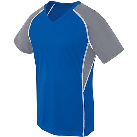 Ladies Evolution Short Sleeve Royal/graphite/white Adult Volleyball