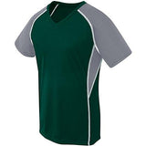 Ladies Evolution Short Sleeve Forest/graphite/white Adult Volleyball
