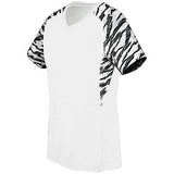 Ladies Printed Evolution Short Sleeve White/fragment Print/white Adult Volleyball