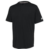 Youth Performance Two-Button Solid Jersey Black Baseball