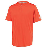 Performance Two-Button Solid Jersey Burnt Orange Adult Baseball