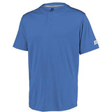 Performance Two-Button Solid Jersey Columbia Blue Adult Baseball