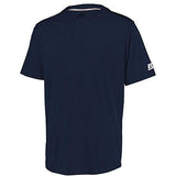 Youth Performance Two-Button Solid Jersey Navy Baseball